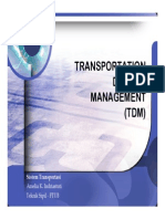 Transport Demand Management