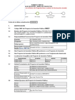 Intranet Del Banco de Proyectos - Ficha de Registro - 1