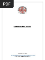 Download Summer Training Report by Ashutosh Singh SN22861869 doc pdf