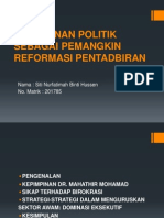 Bab 7 - Kepimpinan Politik Sebagai Pemangkin Reformasi Pentadbiran