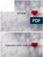 Evaluasi Sifat Fisik Granul