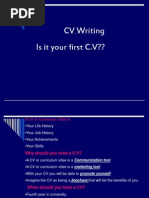 CV Writing Is It Your First C.V??