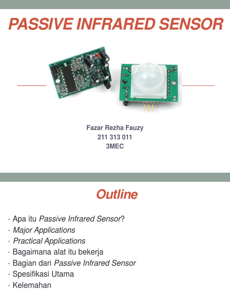 Passive Infrared Sensor | PDF | Teknologi & Rekayasa