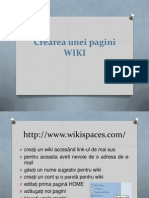 Creare WIKI