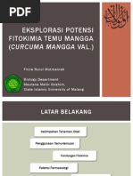 Download Eksplorasi Potensi Fitokimia Temu Mangga Curcuma Mangga by Fitria Nurul Mutmainah SN228633166 doc pdf