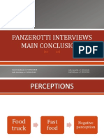 Panzerotti Interviews Conclusions