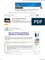 Mail Signature Hazırlama PDF