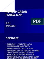 Konsep Dasar Penelitian