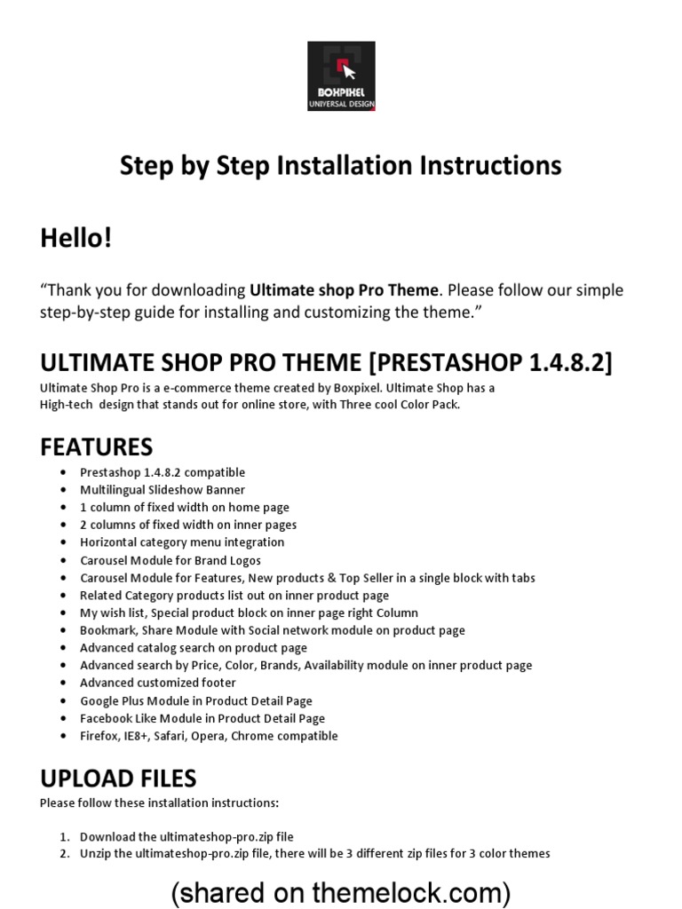 Installation Instructions | PDF | Web Software | Computing