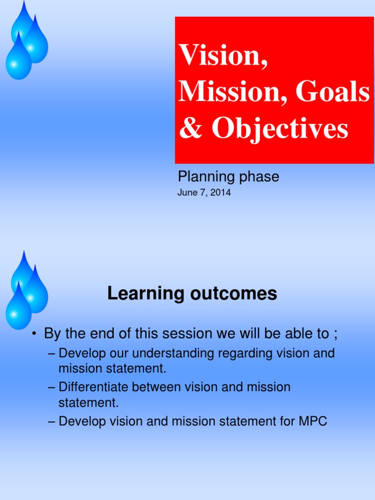 MPH Mission Vision Goals Objectives | Download Free PDF | Strategic ...