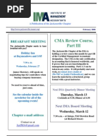IMA Newsletter - Feb 08