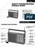 GE 7-2945 Portable Radio