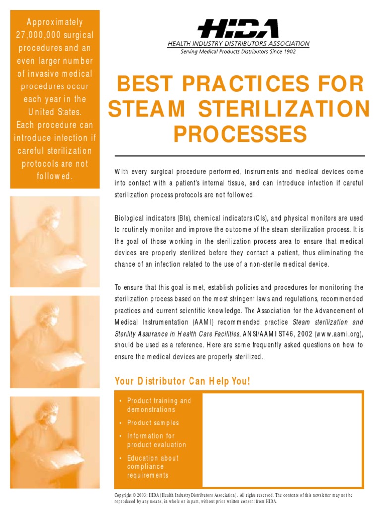 Steam Sterilization Sterilization (Microbiology) Medical Device