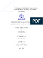 Solute Solvent Interaction Studies of Amino Acids in Aqueous Tertiary-Butyl Alcohol Solutions