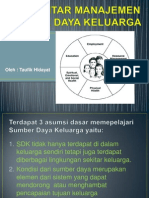 Manajemen Sumber Daya Keluarga