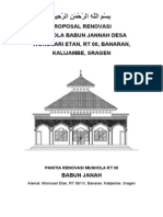 Proposal Renovasi Mushola Baabul Jannah