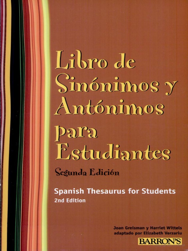Libro de Sinonimo y Antonimos | PDF