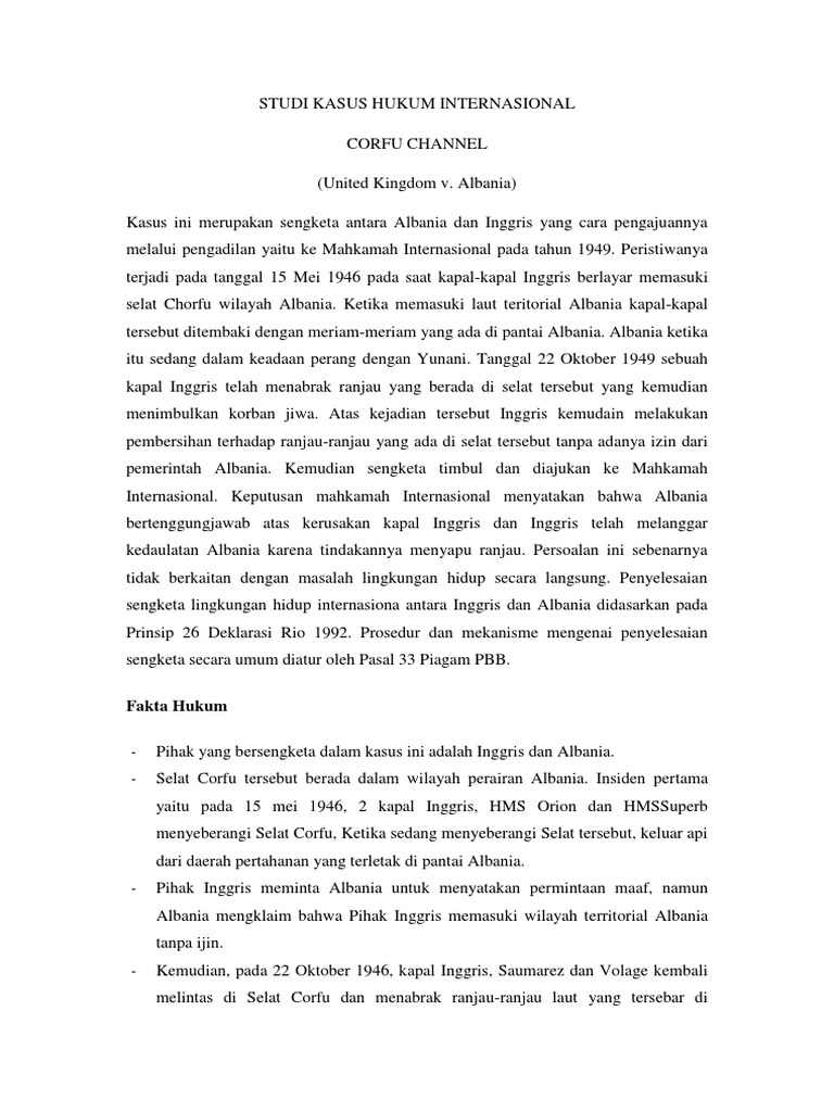 Corfu Channel case