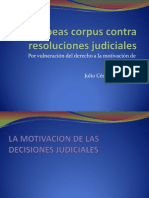 Habeas Corpus Contra Resoluciones Judiciales Motivacion (JCSC)