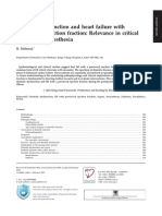 Diastolic Dysfunction and Heart Failure With A Preserved Ejection Fraction Relevance in Critical Illness and Anaesthesia