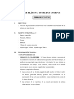 Informe Física Nº10 (Choque Elástico Entre Dos Cuerpos)