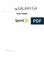 Sprint Samsung Galaxy S5 User Manual SM G900P, Kitkat, English