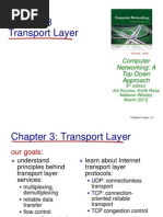 Transport Layer: Computer Networking: A Top Down Approach