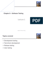 1 Chapter 8 Software Testing