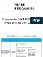 Nueva Línea de Embalaje de Cajas E-1