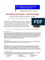 Hot Rolling Long Products + Basic Pass Design: OLL Esigns Nternational