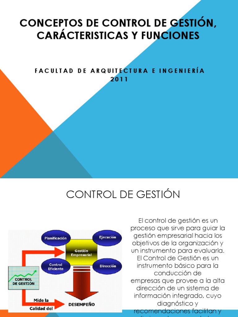 Control de Gestión: Conceptos y Funciones | PDF | Toma de decisiones ...