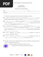 Ficha Diagnóstica - o Átomo