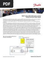 ICMT Valve With ICAD Motor Control Using a Pressure Input Signal