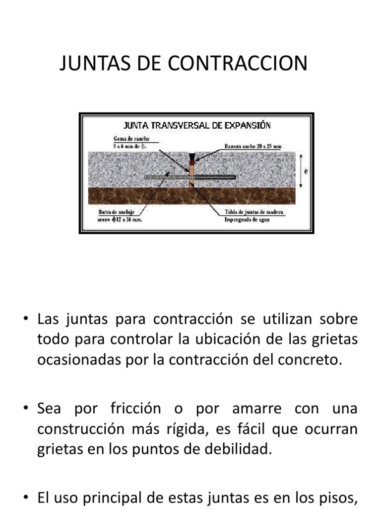 Juntas de Contraccion | PDF