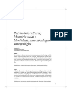 CS3 Rodrigues Donizete Patrimonio Cultural Memoria Social Identidade Uma Abordagem Antropologica