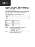 PHP JSP and MySQL en Windows XP Pro