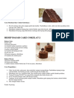 Resep Kue Coklat Sederhana