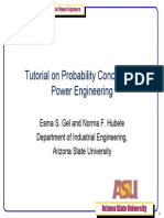 Tutorial On Probability Concepts For Power Engineering