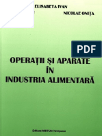 Unit Operations and Apparatus For The Food Industry (Romanian) - Onita 2003