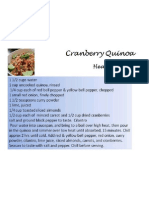 Cranberry Quinoa Recipe