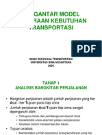 Pengantar Model Perkiraan Kebutuhan Transportasi: S0324 Rekayasa Transportasi Universitas Bina Nusantara 2006
