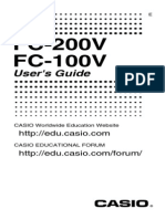 Manual Financial Calculator FC-200V - 100V - Eng