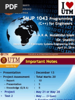 SMJP 1043: Programming (C++) For Engineers