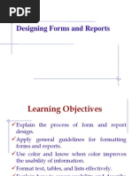 11 Designing Form and Reports