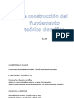 Taller Como Construir El Fundamento Teorico Cientifico