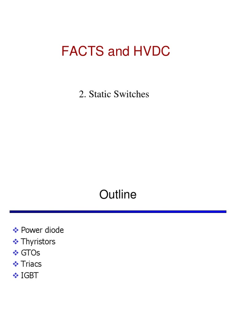 Power Semiconductor Devices Overview | PDF | Semiconductor Devices ...