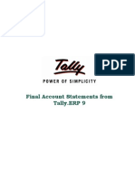 23 Final Account Statements From Tally.erp 9
