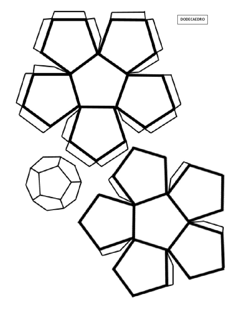 Moldes de Poliedros | PDF