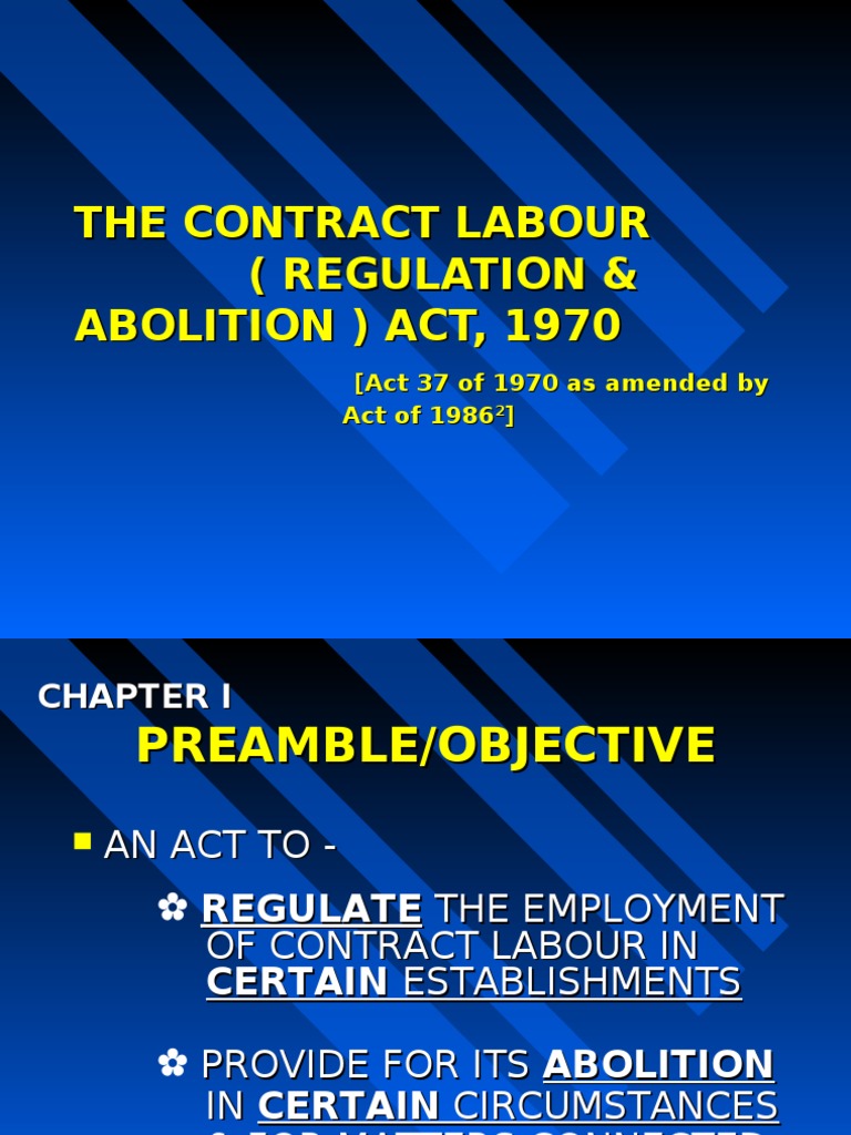 case study on contract labour