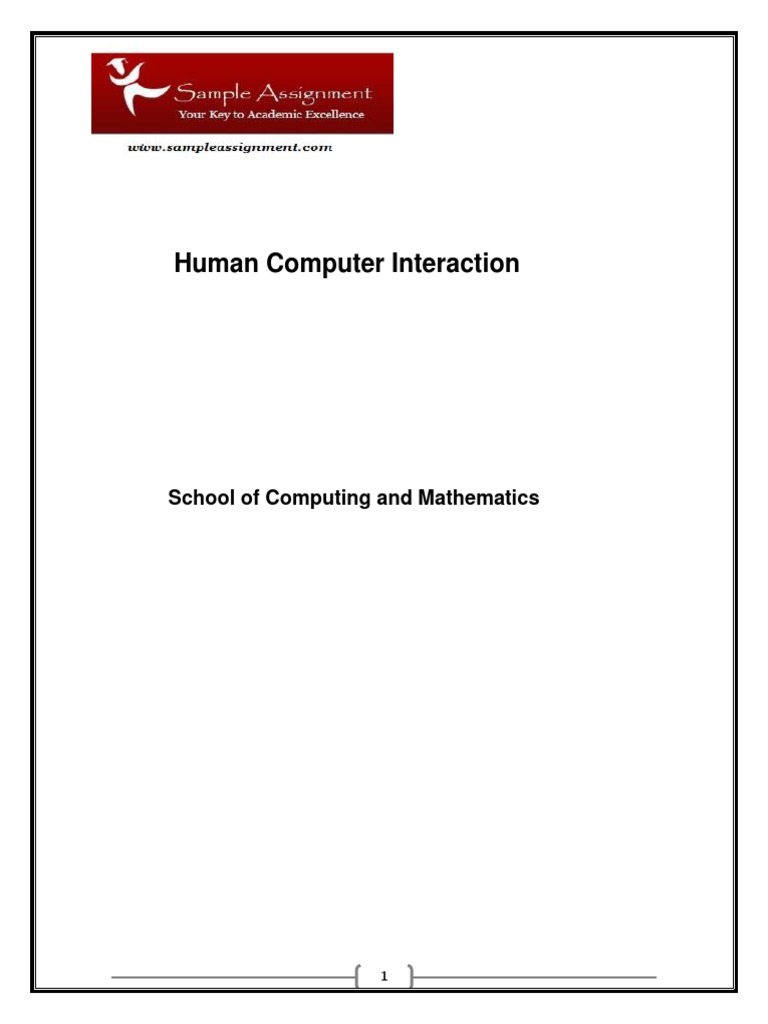 Human Computer Interaction | PDF | Homework | Restaurants